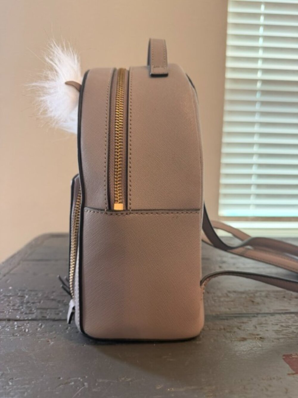 Kate Spade New York Star Bright Owl Tomi Mini Backpack Gray - Picture 4 of 7